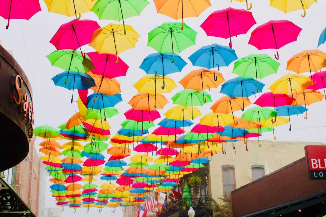 colorful umbrellas